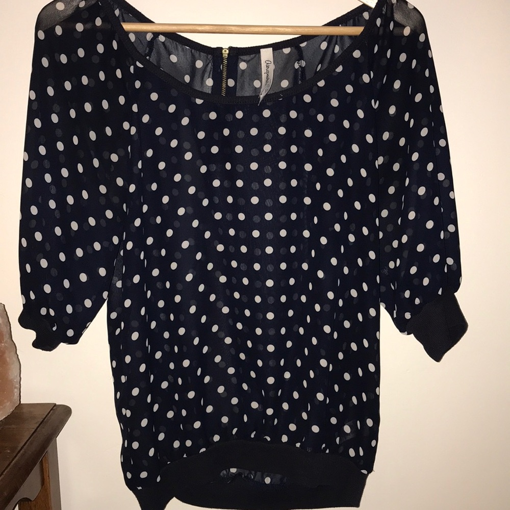 Sheer Polka Dotted Aeropostale Top